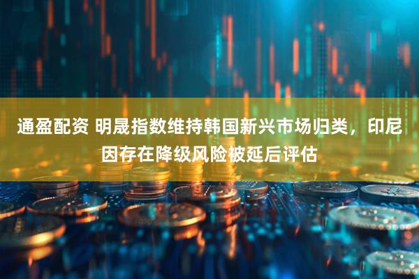 通盈配资 明晟指数维持韩国新兴市场归类，印尼因存在降级风险被延后评估